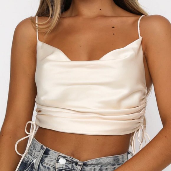 White Fox Boutique Tops - White Fox Boutique Crop Top - Used